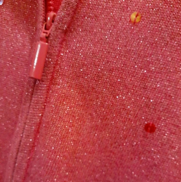 Quacker Factory Metalic Pink Hoodie Set - Picture 5 of 7